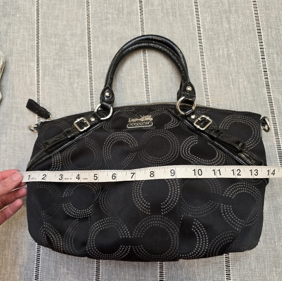 Coach Purse Black Authentic #F109315935 Handbag - Picture 2 of 11